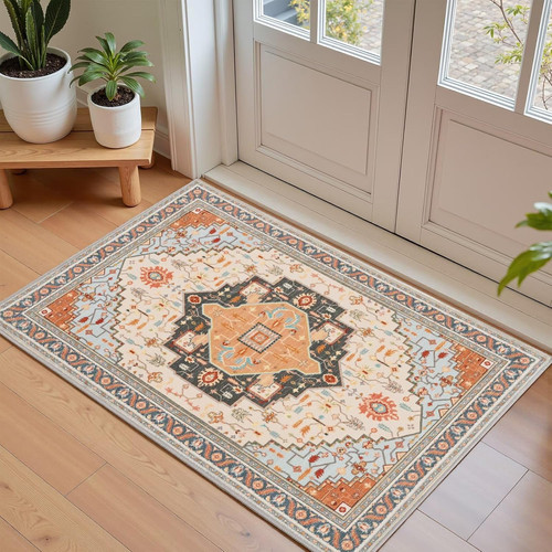 Tappeto 2x3 arancione beige - 2x3,