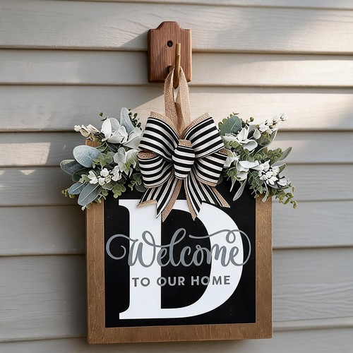 30x30cm wooden door sign - sign, with