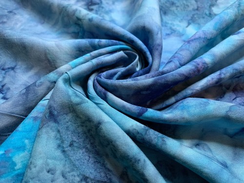 Batik acquerello blu - , fiume