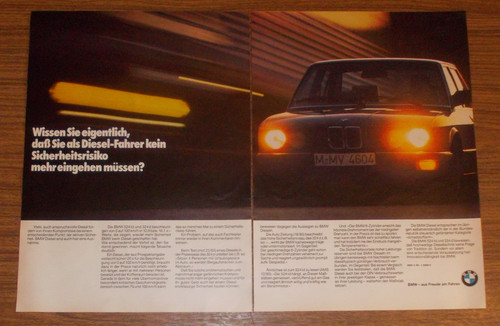 Rara pubblicità bmw - bmw, 524td