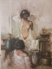 Luigi Rocca Dipinto " Nudo In