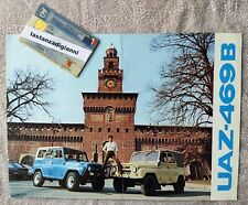 Depliant UAZ 469 B FUORISTRADA Auto Brochure Italia ORIGINALE Coll.Privata