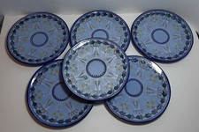 6 antique ceramic plates