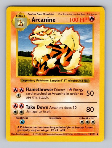 Arcanine 102 set base - 23/102,
