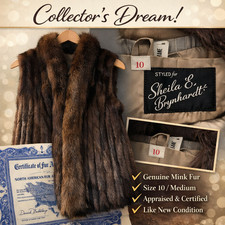 Gilet in pelliccia di visone