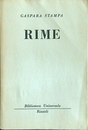 Rime stampa gaspara rizzoli - rime,