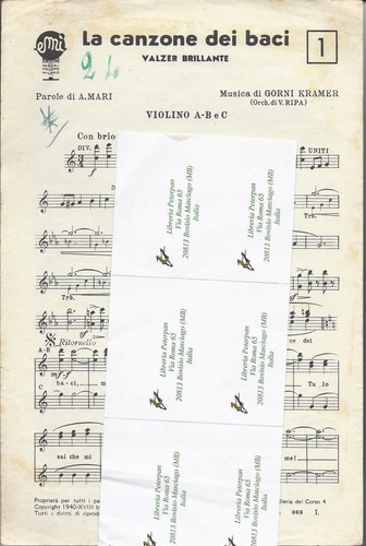 Canzone dei baci mari - la,