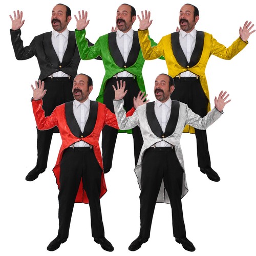 Costume uomo paillettes coda - costume,