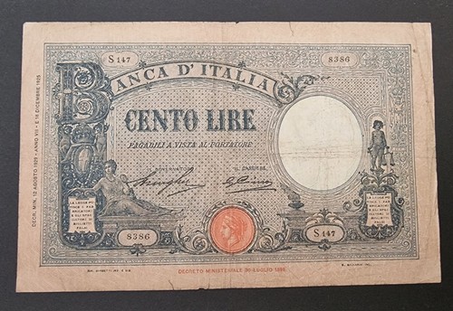 Cento 100 lire barbetti grande - cento,