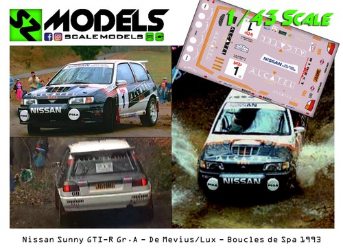 Rally decal set nissan - rally,