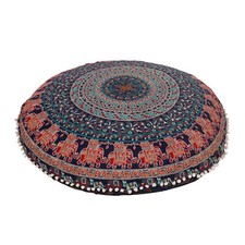Cuscino Divano Seduta Grande Cerniera Lancio Hippie Decorativo Ottomano Boho Pouf 