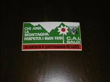 ADESIVO PUBBLICITARIO D'EPOCA CLUB ALPINO ITALIANO SALO'
