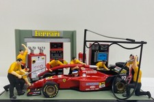 Ferrari F1 412 T2 Jean Alesi Pit Stop Diorama 1/43 Box Stop Formula 1 Show Case
