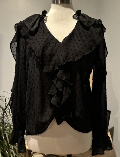 Blusa zara swiss dot manica - dot,