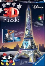TORRE EIFFEL PUZZLE 3D Disney Special NIGHT EDITION Luci BIG 47cm Ravensburger