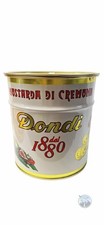 Scatola in latta Mostarda Dondi Ø20×h21 cm – stile retrò / Dondi tin box retro