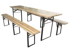 SET TAVOLO + 2 PANCHE BIRRERIA