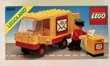 LEGO 6651 Vintage 1982 Classic Town Post Office Van - Nuovo Scatola Sigillata Nuovo con scatola