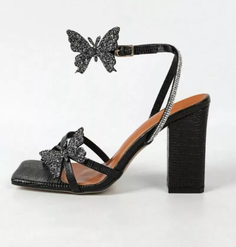 Sandali tacco alto farfalle - tacco,