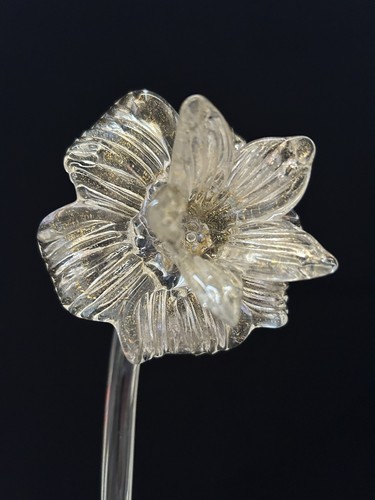 Fiore alto 38cm vetro - fiore,