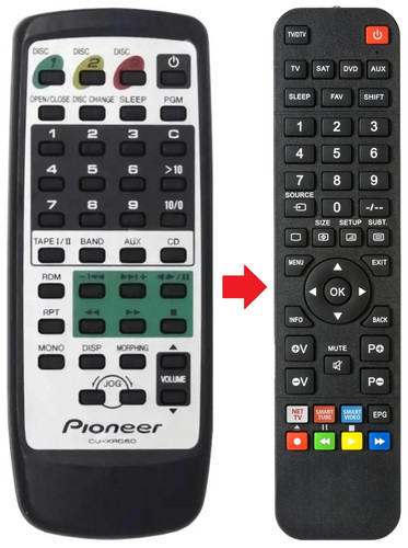 Telecomando adatto per - , pioneer