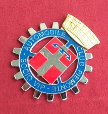 Placca stemma auto epoca AUTOMOBILE CLUB PIEMONTE - SOCIO VIP nuova imbustata