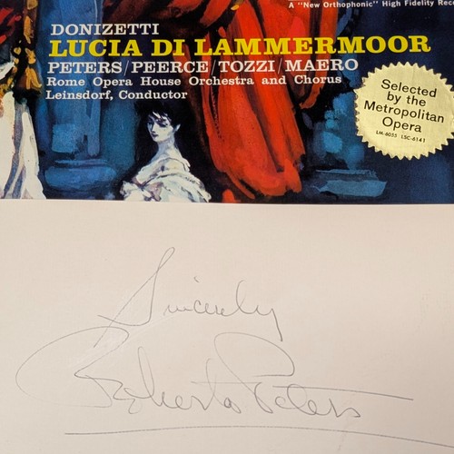 Roberta peters signed - peters,