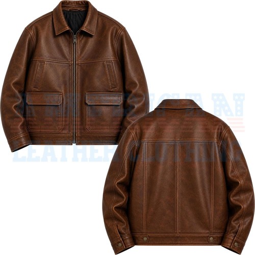 Giacca oversize pelle pieno - giacca, in