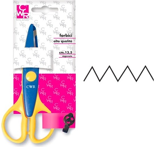 Forbici zig zag - cm.13, cwr