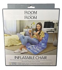 Sedia gonfiabile gonfiabile sdraio da interno comoda sedia a bolle ~ ROSA, BLU, TRASPARENTE