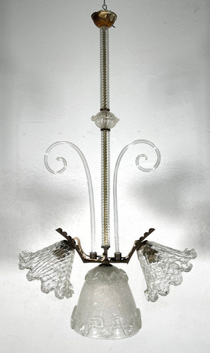 Antico lampadario vetro - vetro, murano