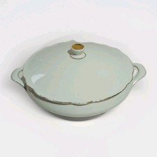 Zuppiera porcellana bordo oro