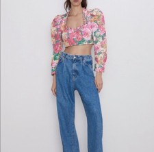Top Zara stampa floreale