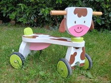 Triciclo Legno Janod Mucca