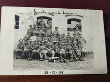 FOTO 1° GM  - WW1 - SCUOLA ARMI DI TRINCEA 1918 - FORMATO CARTOLINA OTTIMA ORIG.