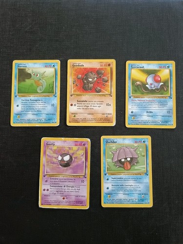 Lotto carte pokèmon - carte, fossil