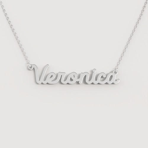 Collana nome donna acciaio - nome,