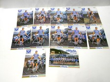 ATALA ofmega 12 carte promo card Gianni Bugno + team squadra cpl