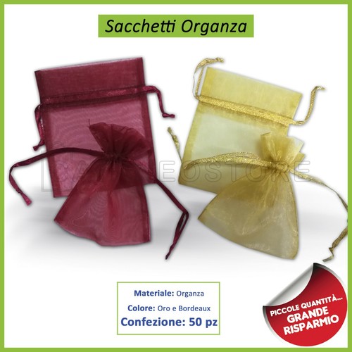 Sacchetti sacchettini organza - sacchetti,