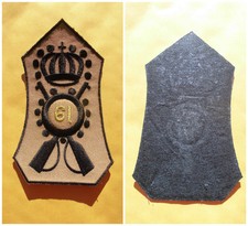 FREGIO DA BASCO O CAPPELLO REGIO ESERCITO - 61 FANTERIA MODELLO COLONIALE