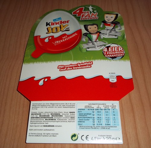 Pack vuoto calciatori kinder - 4-pack,