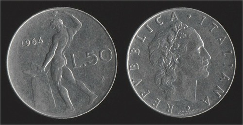 Lire 1964 vulcano italia - lire,