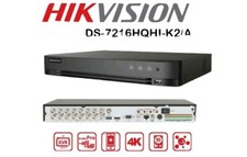 DVR HD-TVI 4K 16 Canali + 16IP HDD Da 2 TB Hikvision DS-7216HUHI-K2 Con HD