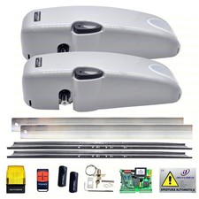 KIT AUTOMAZIONE BASCULANTE CONTRAPPESO 2 MOTORI LAMPEGGIANTE FOTOCELLULE SBLOCCO