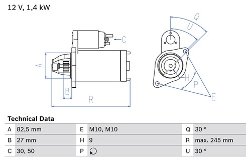 Motorino avviamento bosch - motorino,