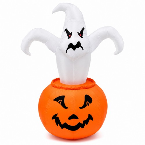 Fantasma gonfiabile con zucca - fantasma,