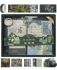 Kit di Scrapbooking Vintage, 256 Pezzi per Bullet Journal Adesivi e Decorazioni