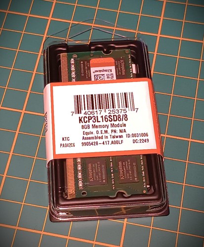 Ram 8gb kingston ddr3l 1600mhz - ram,