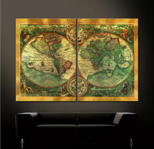 Vecchio world mappamondo - vecchio,