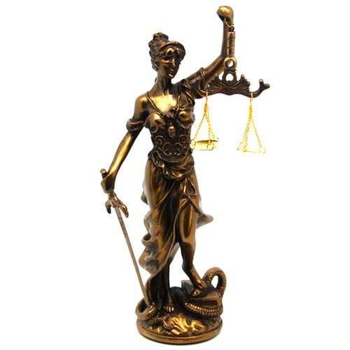 Themis statuetta bronzo - themis,